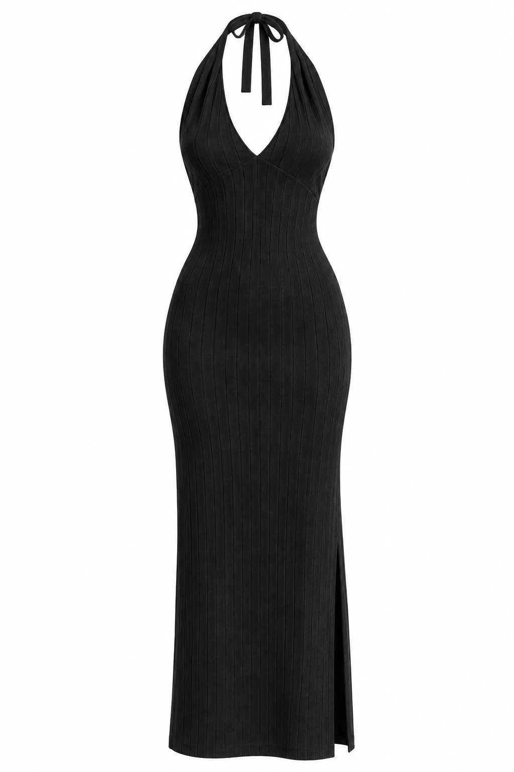 The Sienna Plunge Neck Midi Dress