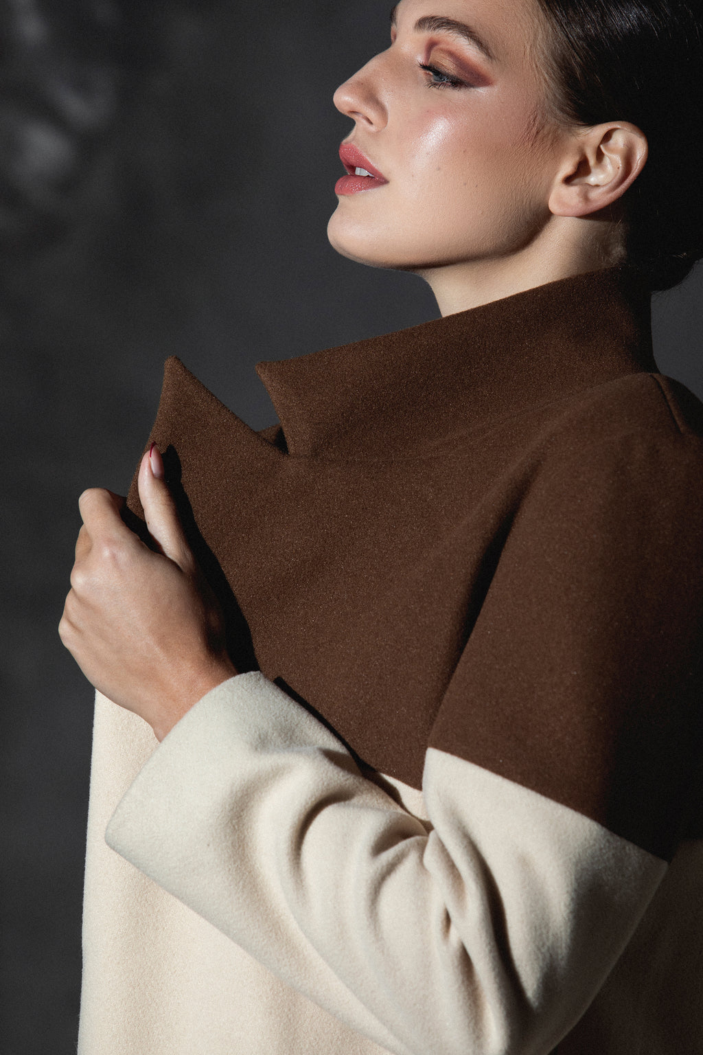 Aurelia Two Tone Coat