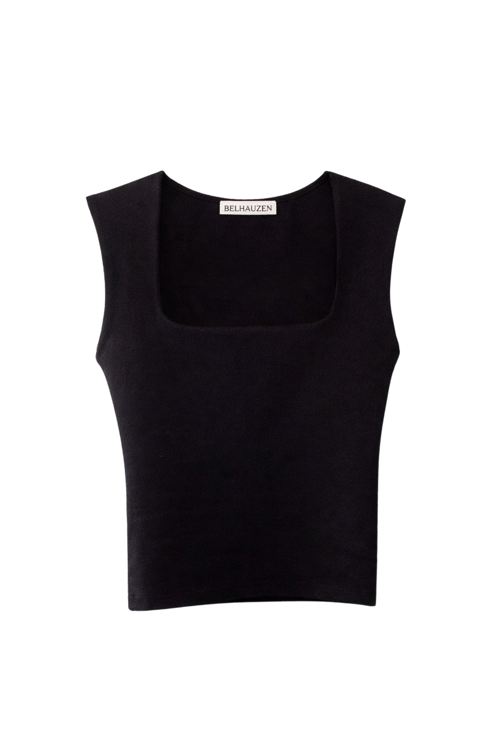 Sculpted Knit Top - Black