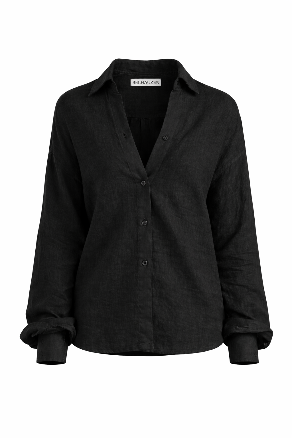 Classic Linen Shirt - Black