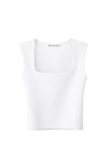 Sculpted Knit Top -White