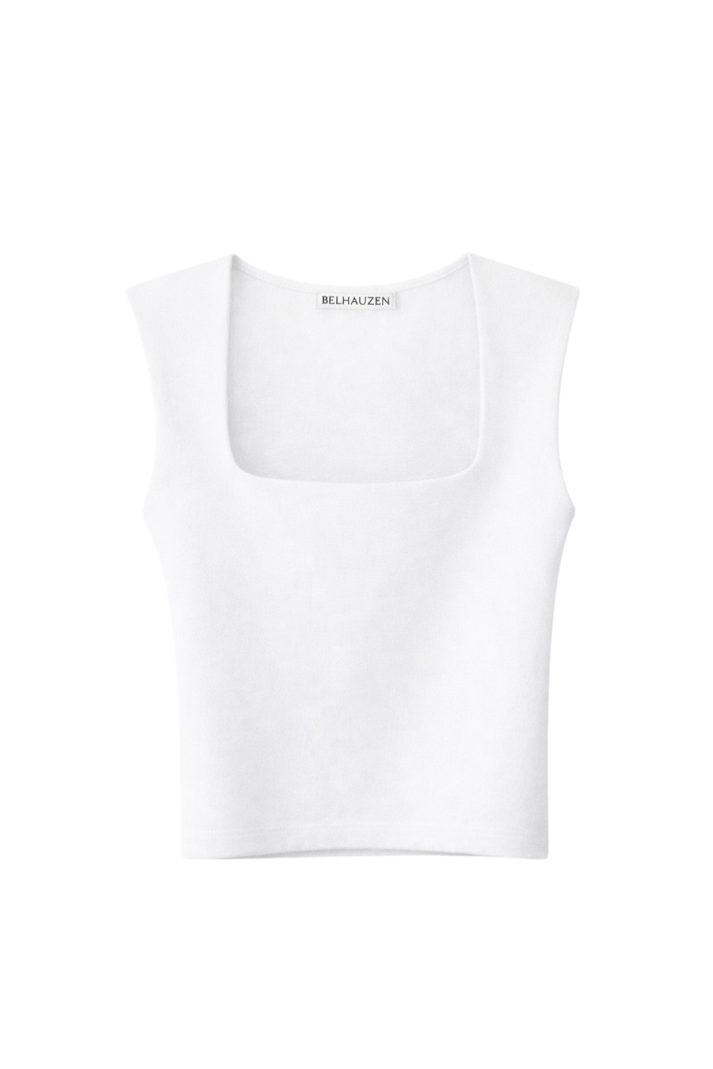 Sculpted Knit Top -White